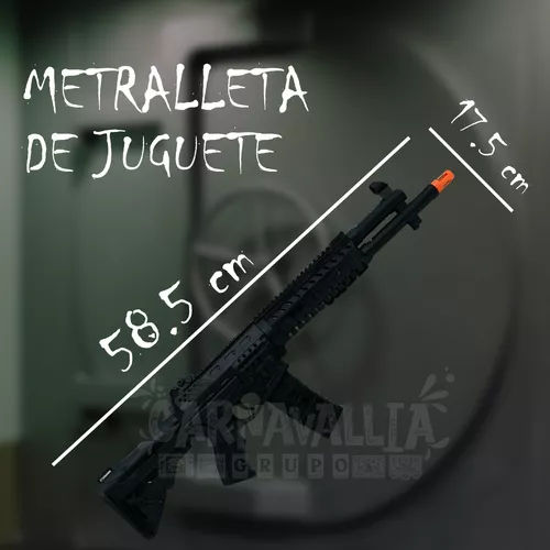 Metralleta Rifle Arma Juguete Sonido Casa Papel Purga