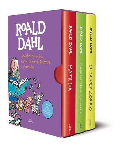 Estuche Roald Dahl Matilda Charlie Y La Fábrica Superzorro