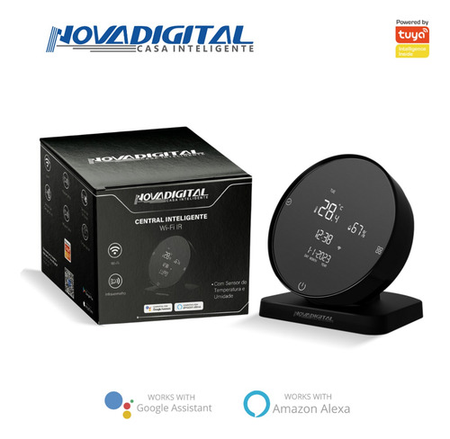 Central Controle Wi-fi Infra Vermelho Com Sensor Temperatura