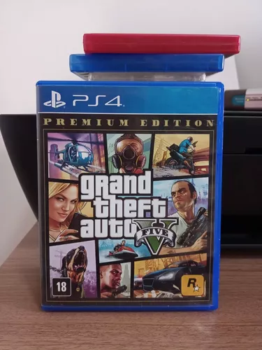 Jogo GTA 5 Premium Edition Mídia Física PS4 (Novo)