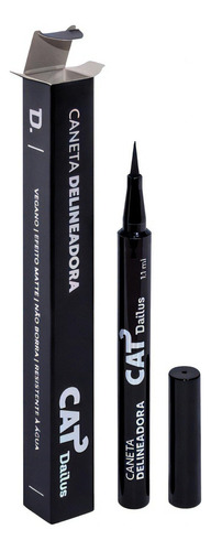 Dailus Caneta Delineadora Cat Ultra Preto Matte 1,1 Ml