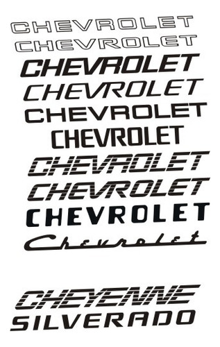 Calcomanía Compuerta Trasera Chevrolet Silverado Cheyenne