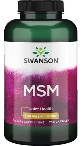 Msm 500mg 250 Cápsulas Mejora La Salud De Las Articulaciones