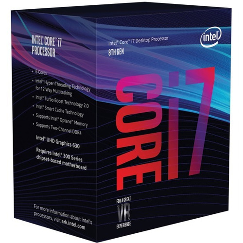 Micro Procesador Intel Core I7 8700 4.6ghz 12m Coffee Lake