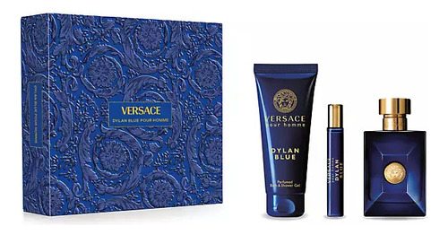 Versace Set Dylan Blue, Eau De Toilette 100 Ml Para Hombre