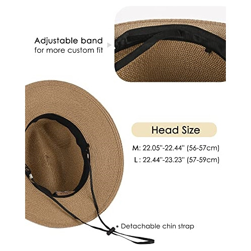 Sombrero De Sol Para Mujer De Ala Ancha Uv Upf 50+