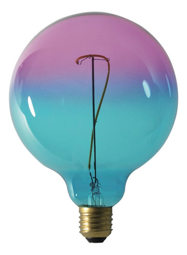 Lámpara Globo Rosa Y Azul  Led E27 4w Fantasia Decoracion 