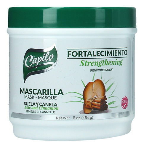 Capilo Suela Y Acondicionador De Canela Para Cabello 8 Oz