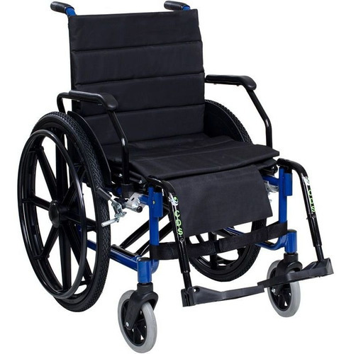 Cadeira De Rodas Cds H16 - 46cm Ou 48cm De Assento Cor Azul