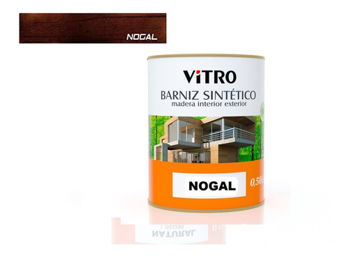 1/4lt Barniz Sintetico Con Color Interior Exterior Vitro 