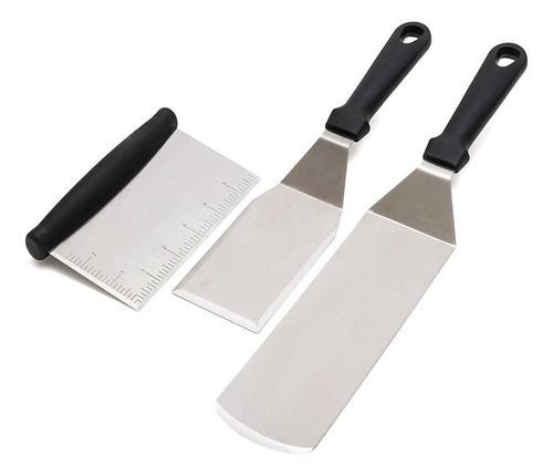 Espátulas De Plancha De Chef Metal Raspador Acero Inoxidable