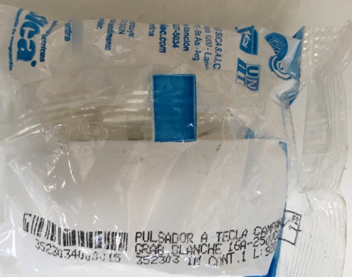 Pulsador Timbre Campana Blanche Sica #352303