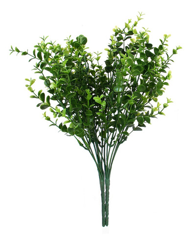 Planta Artificial Decorativa D/pl?stico Verde C/7 Ramas 2 Ud