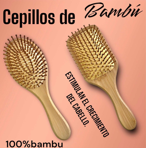 Cepillos De Bambú Que Estimulan El Crecimiento Del Cabello