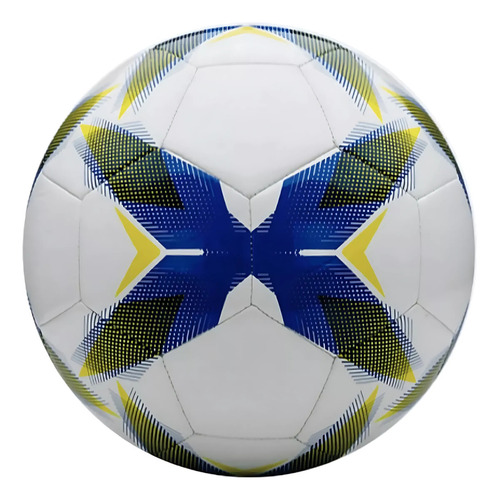 Balón Futból Soccer Molten F5r1000 #5 Césped Cualquiera Color Blanco/azul