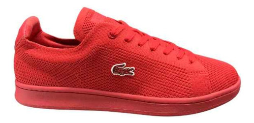 Tenis Lacoste Carnabi Piquee Rojo Caballero 47sma0076rr C