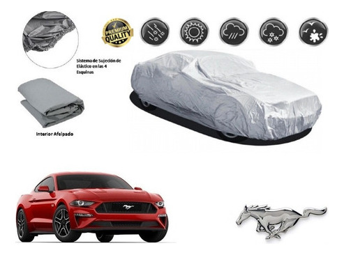 Funda Car Cover Afelpada Premium Ford Mustang 2015