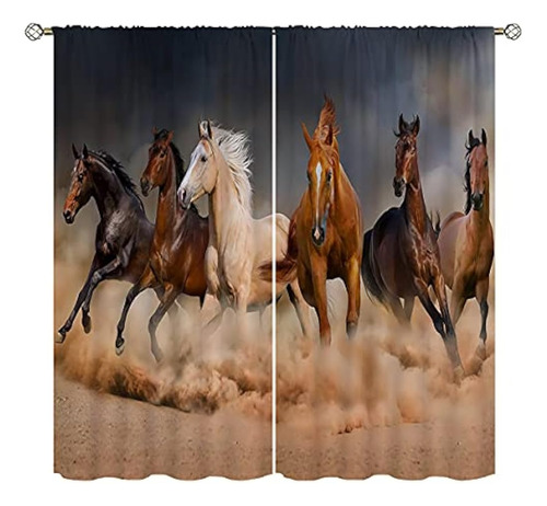 Cortinas Opacas De Caballo Amextriano Para La Decoración Del