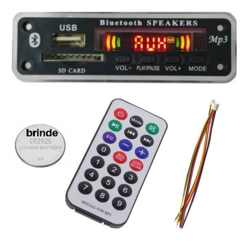 Placa Amplificador200w/100+2×50w +painel Usb Bluetooth Fm
