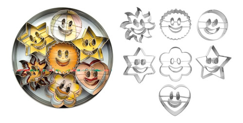 Cortadores De Galletas Forma De Sonrisa (7 Pzas) Marca Ibili