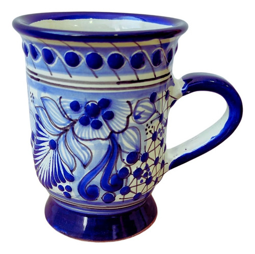 Tarro Capuchino Cejita Talavera Artesanal Diseño Premium 1pz