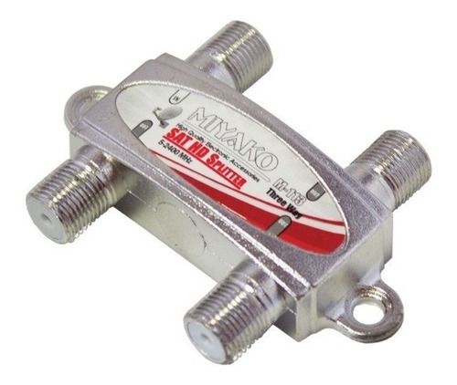 Splitter Divisor Coaxial De 3 Vías Miyako 5-2400 Mhz Calidad