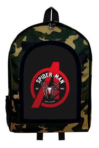 Mochila Camuflada Spider Man Nueva Colección Modelo 94