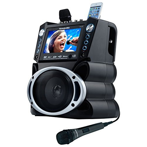 Sistema De Karaoke Portátil Usa Gf840 Color Negro