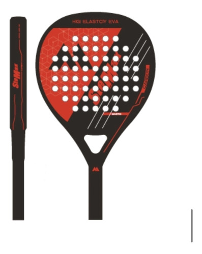 Paleta Padel Paddle Ez Life Mastin Refuerzo Carbono Eva 