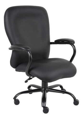 Cadeira de escritório Newmo Mastodon ergonômica  preta com estofado de couro sintético