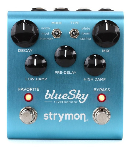 Pedal Strymon Bluesky Reverberator Reverb Novo Lacrado Nf