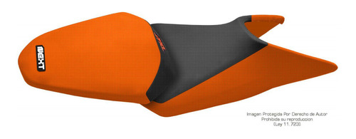 Funda Asiento Ktm Duke 200/390 Total Grip Naranja Fmx Cover