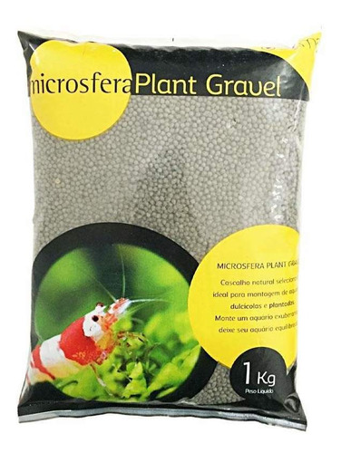 Substrato Soma Microsfera Plant Gravel Ceramic Black 1kg