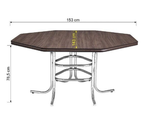 Conjunto De Mesa Com 8 Cadeiras Estofadas Mirela Móveis