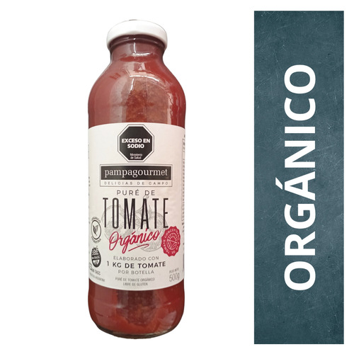 Pampa Gourmet Pure De Tomate Organico X 500grs