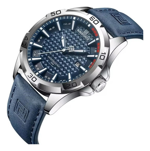 Reloj Naviforce 8023 Para Hombre Con Correa De Cuero En Caja