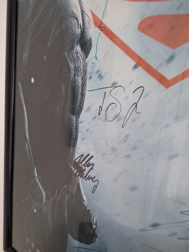 Poster Batman V Superman - Premier - Firmado X Elenco (Usado)