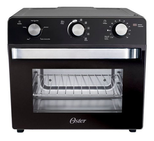 Imagen 1 de 1 de Horno de mesa eléctrico Oster TSSTTVMAF1 22L negro 127V