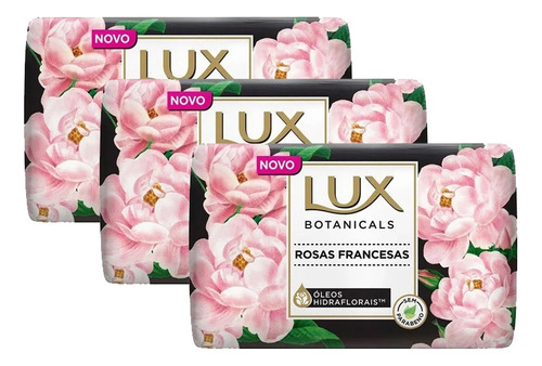 Sabonete Lux Botanicals Rosas Francesas 85g Kit 3