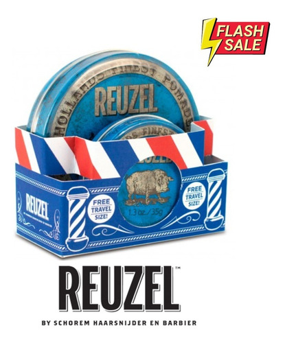 Set Blue Pomade Reuzel 113gr + 35gr - Cera Pomada