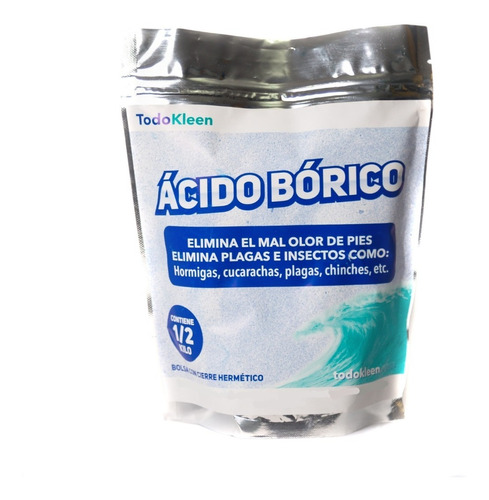 Ácido Bórico - 500 Gr. (1/2 Kilo).