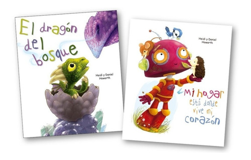 2 Libros Sobre Diversidad Dragon Del Bosque + Mi Hogar