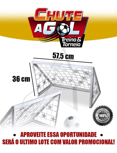 Kit 2 Mini Traves Infantil + 1 Bola De Futebol + 2 Barreiras
