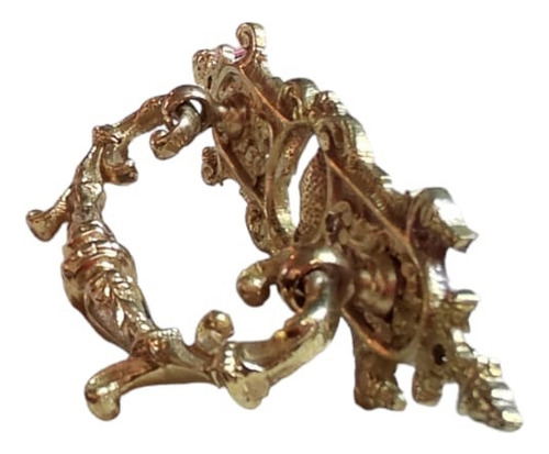 Jaladera O Agarradera De Bronce Antigua Para Muble (Usado)