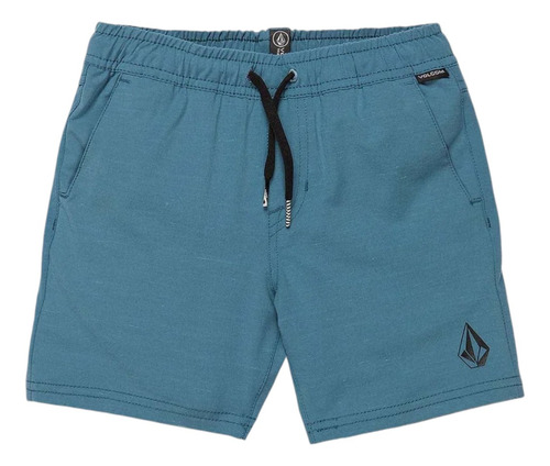 Volcom Hybrid Short Youth Bermuda Niños Talla 10/12 Azul