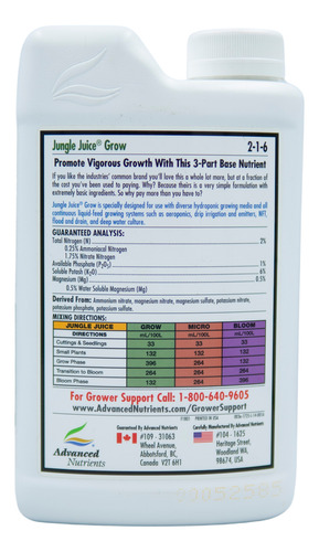 Advanced Nutrients - Jungle Juice Grow 1l