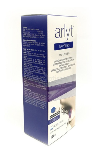 Arlyt Express 120 Ml Solucion Para Lentes Contacto + Estuche