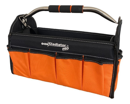 Bolso Herramientas Abierto Bta820 Gladiator Reforzado 20 L Color Naranja