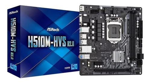 Placa Mae Intel Asrock H510mhvs 2.0 Ddr4 Lga1200 10° E 11° G