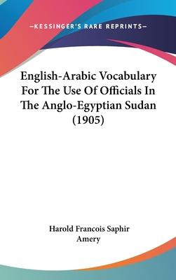 Libro English-arabic Vocabulary For The Use Of Officials ...